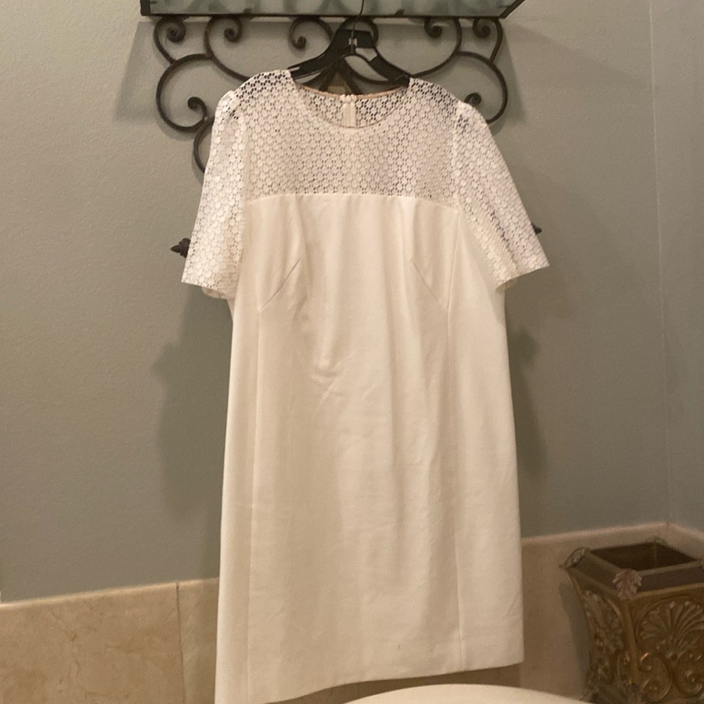 Lace knit dress